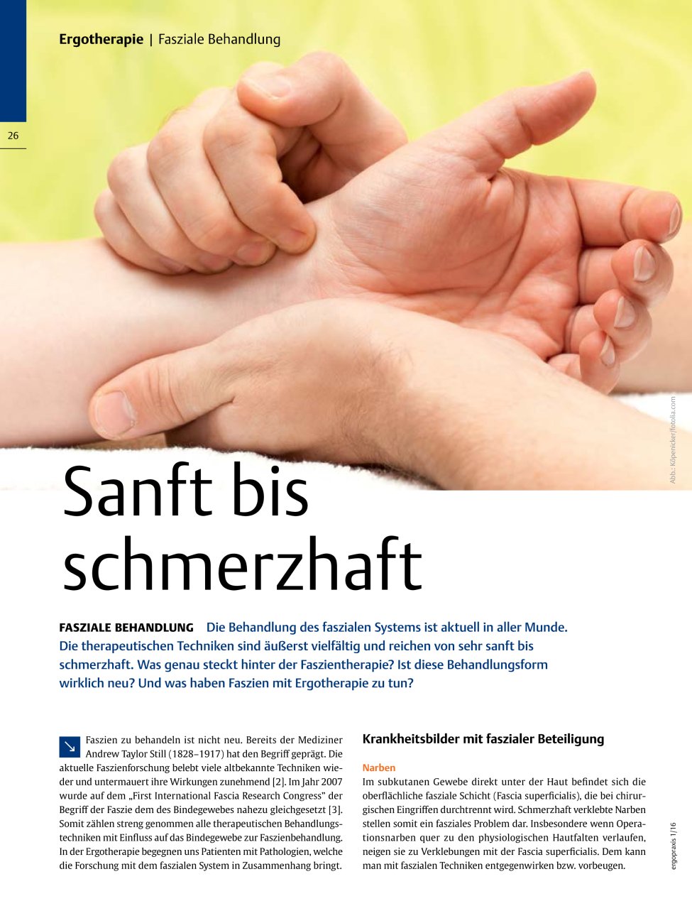 Vorschauseite 1: Sanft bis schmerzhaft ? Fasziale Behandlung