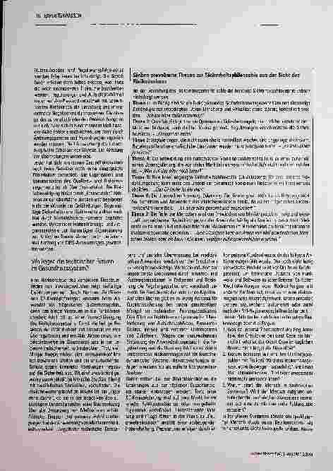 Vorschauseite 2: In Risiken denken! - Ein neues Qualitätsmanagement?