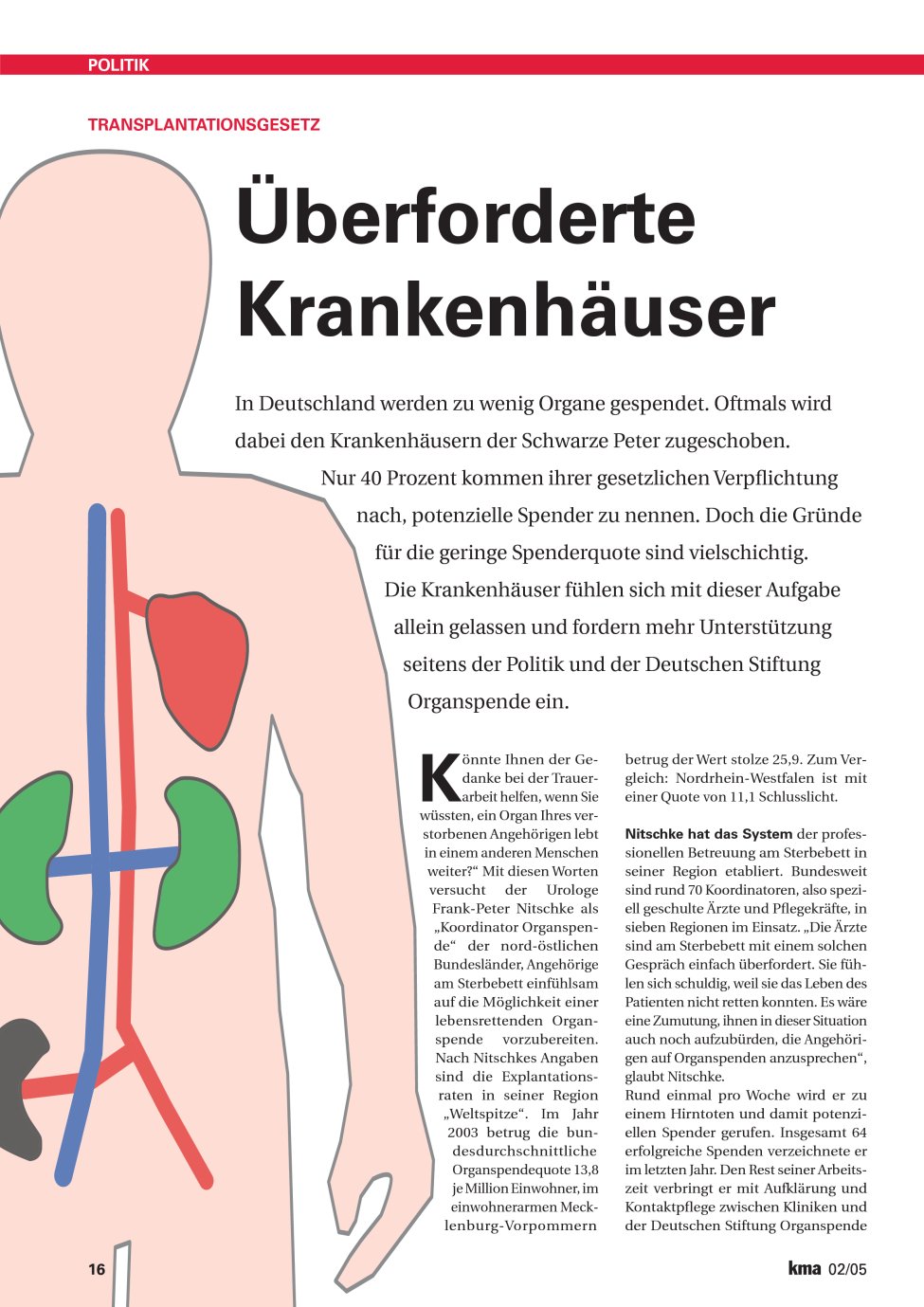 Vorschauseite 1: Überforderte Krankenhäuser