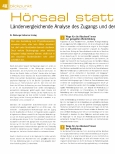 Vorschauseite 1: Hörsaal statt Wartesaal? Ländervergleichende Analyse des Zugangs und der Zulassung zu einem Studium ohne Abitur