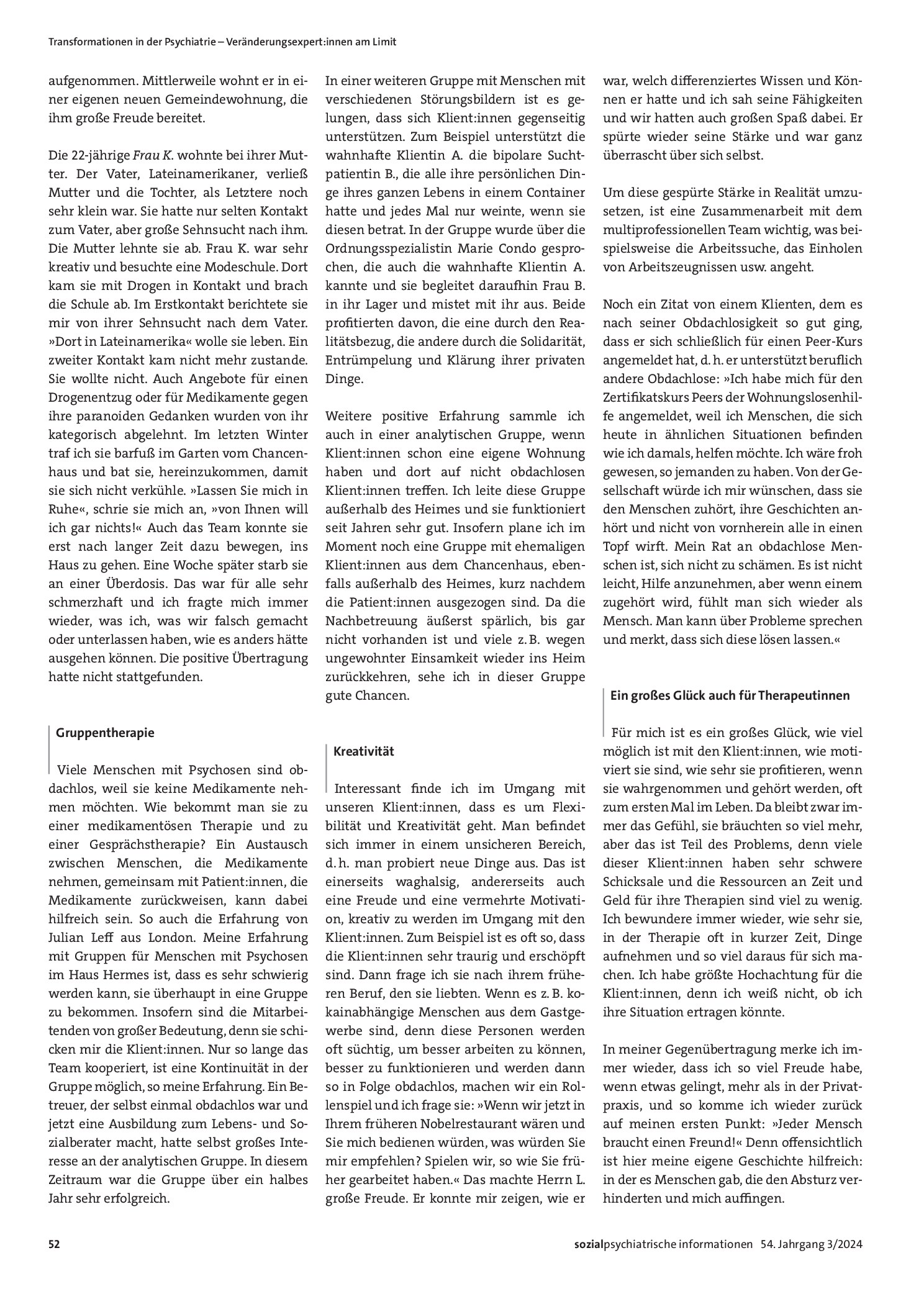 Vorschauseite 3: Obdachlosigkeit und Psychoanalyse. Erfahrungen aus dem Wohnungslosenheim