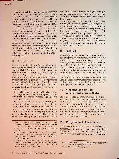 Vorschauseite 2: Pflegefehler bei der Nahrungsaufnahme in der Psychiatrie