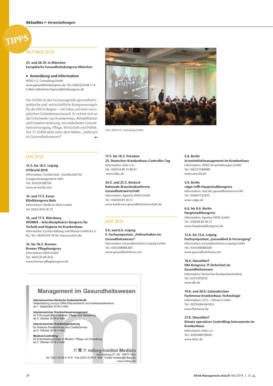 Vorschauseite 1: Veranstaltungstipps