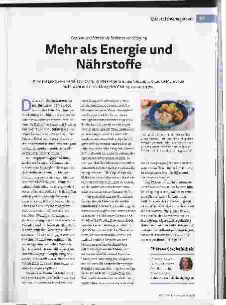 Vorschauseite 1: Mehr als Energie und Nährstoffe
