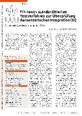 Vorschauseite 1: Ein neues standardisiertes Testverfahren zur Überprüfung der sensorischen Integration (SI)