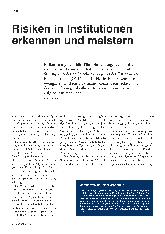 Vorschauseite 1: Risiken in Institutionen erkennen und meistern