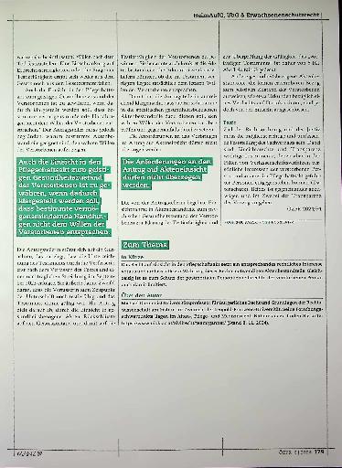Vorschauseite 3: Einsicht in den Pflegschaftsakt bei Zweifeln an der Gültigkeit eines Testaments