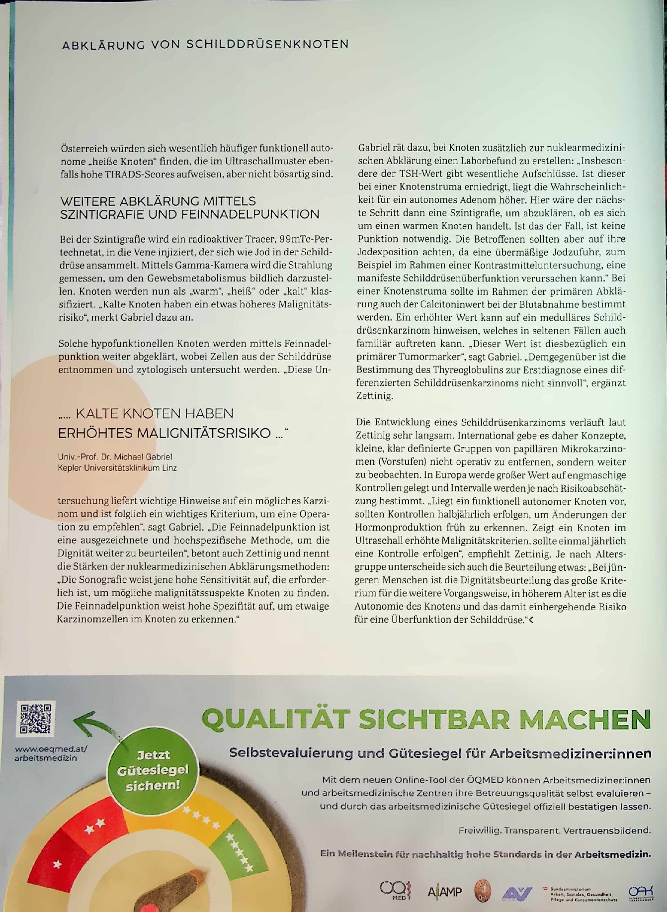 Vorschauseite 3: Abklärung von Schilddrüsenknoten. Klare Algorithmen