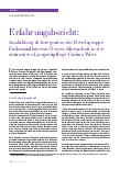 Vorschauseite 1: Erfahrungsbericht: Ausbildung & Integration der Berufsgruppe Fachsozialbetreuer*innen Altenarbeit in der stationären Langzeitpflege - Caritas Wien