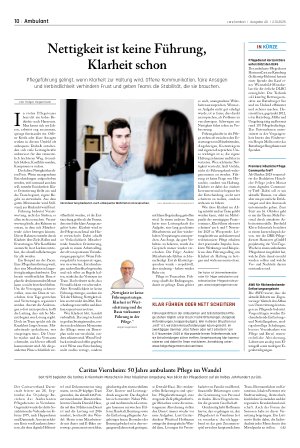 Vorschauseite 1: Nettigkeit ist keine Führung, Klarheit schon