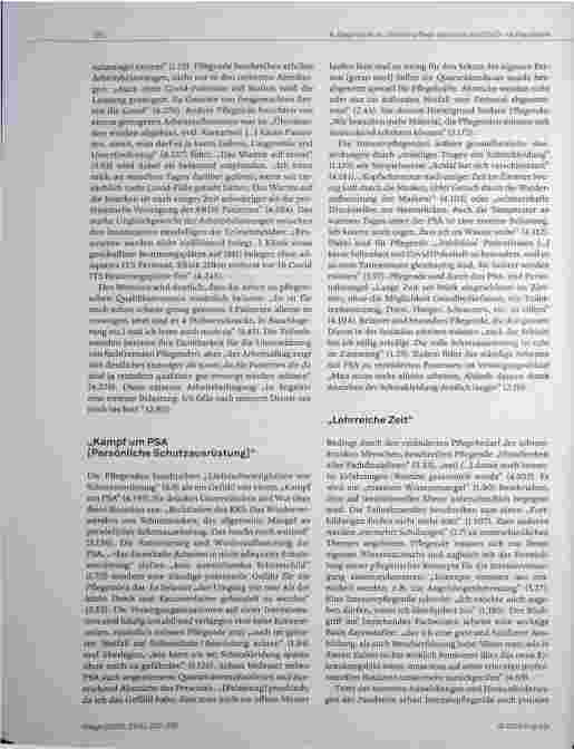 Vorschauseite 4: Wahrnehmungen von Pflegenden im Bereich der Intensivpflege während der COVID-19-Pandemie