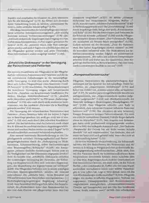 Vorschauseite 5: Wahrnehmungen von Pflegenden im Bereich der Intensivpflege während der COVID-19-Pandemie