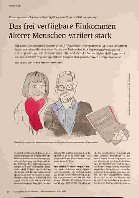 Vorschauseite 1: Eine vergleichende Studie unter Berücksichtigung des Pflegeund Betreuungsbedarfs: Das frei verfügbare Einkommen älterer Menschen variiert stark.