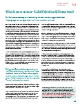 Vorschauseite 1: Was kann unser Geld für das Klima tun?