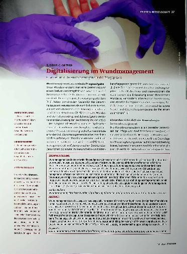 Vorschauseite 1: Digitalisierung im Wundmanagement: Chancen und Herausforderungen für die Pflegepraxis