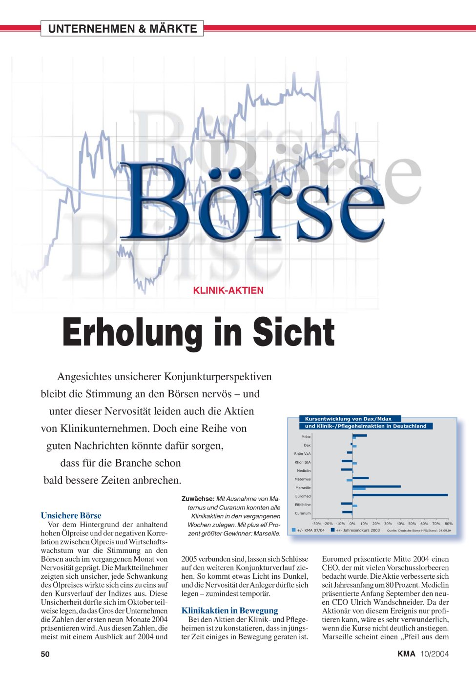 Vorschauseite 1: Erholung in Sicht