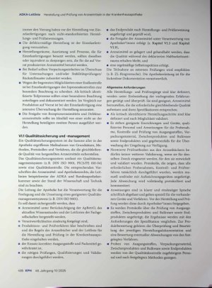 Vorschauseite 3: ADKA-Leitlinie für die Herstellung und Prüfung von Arzneimitteln in der Krankenhausapotheke