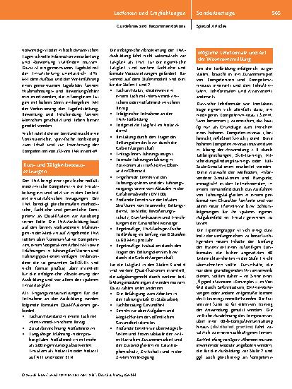Vorschauseite 5: Empfehlungen zur Qualifikation Leitender Notärztinnen und Notärzte in Deutschland