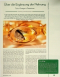 Vorschauseite 1: Über die Ergänzung der Nahrung. Teil 1: Omega-3-Fettsäuren