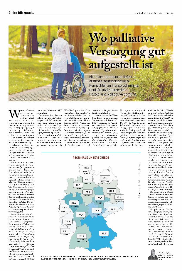 Vorschauseite 1: Wo palliative Versorgung gut aufgestellt ist