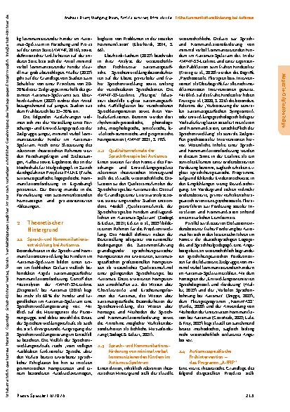 Vorschauseite 2: Frühe Kommunikationsförderung bei Autismus