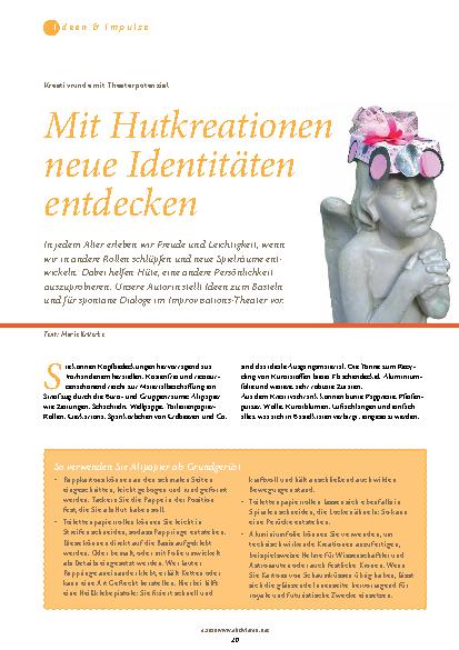 Vorschauseite 1: Mit Hutkreationen neue Identitäten entdecken