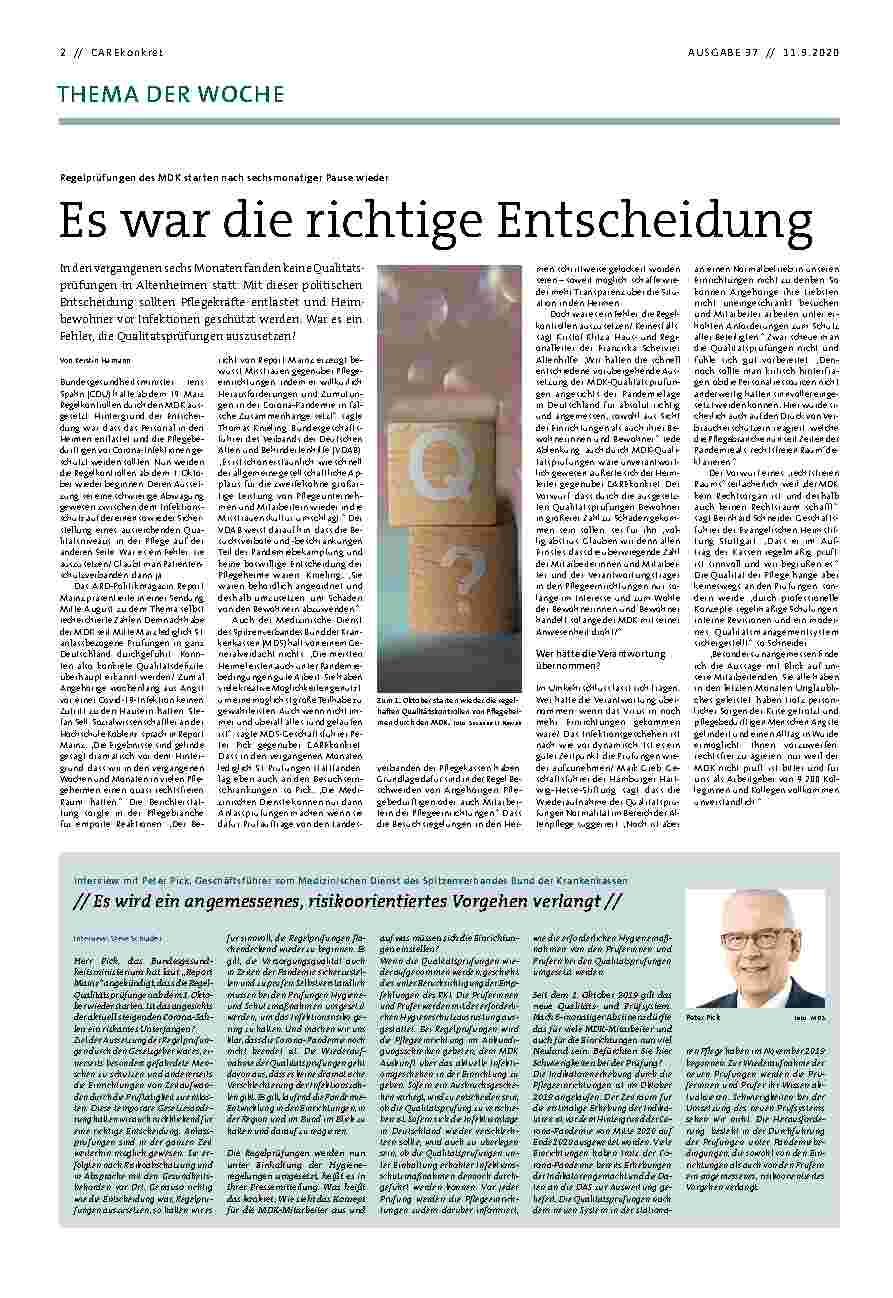Vorschauseite 1: Es war die richtige Entscheidung.