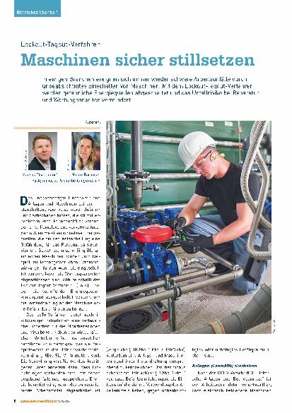 Vorschauseite 1: Lockout-Tagout-Verfahren: Maschinen sicher stillsetzen