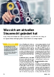 Vorschauseite 1: Was sich am aktuellen Steuerrecht geändert hat