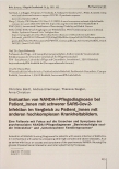 Vorschauseite 1: Evaluation von NANDA-I-Pflegediagnosen bei Patient_innen mit schwerer SARS-CoV-2-Infektion im Vergleich zu Patientinnen mit anderen hochkomplexen Krankheitsbildern.