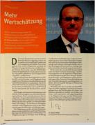 Vorschauseite 1: Mehr Wertschätzung.
