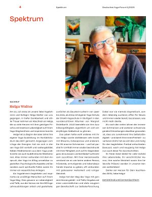 Vorschauseite 1: Nachruf Helga Walter