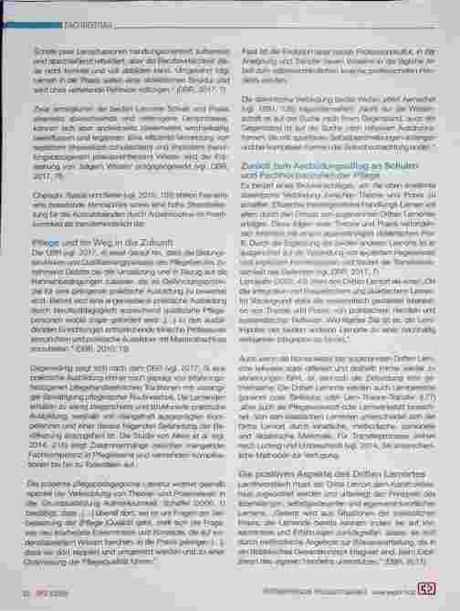 Vorschauseite 2: Der Dritte Lernort - eine Möglichkeit zur sicheren Theorie-Praxis-Transferförderung in der Ausbildung der Gesundheitsund Krankenpflege