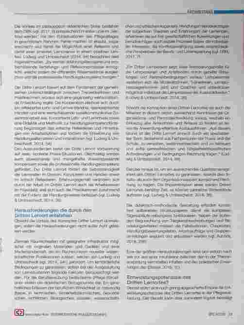 Vorschauseite 3: Der Dritte Lernort - eine Möglichkeit zur sicheren Theorie-Praxis-Transferförderung in der Ausbildung der Gesundheitsund Krankenpflege