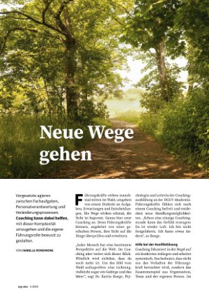 Vorschauseite 2: Neue Wege gehen