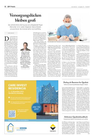 Vorschauseite 1: Versorgungslücken bleiben groß