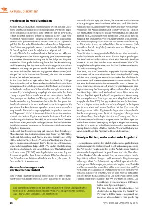 Vorschauseite 2: Vor und nach der Psychiatrie-Enquête