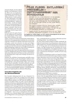 Vorschauseite 3: Vor und nach der Psychiatrie-Enquête