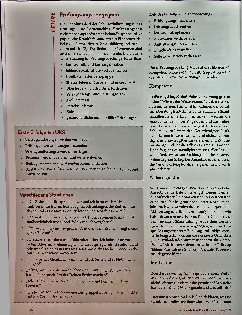 Vorschauseite 3: Der Angst die Zähne zeigen: Schulsozialberatung in der Physiotherapie