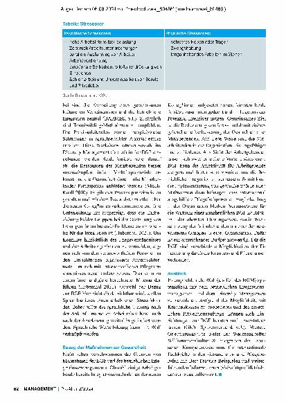 Vorschauseite 3: Potenziale der Betrieblichen Gesundheitsförderung für international ausgebildete Pflegefachpersonen identifizieren und nutzen.