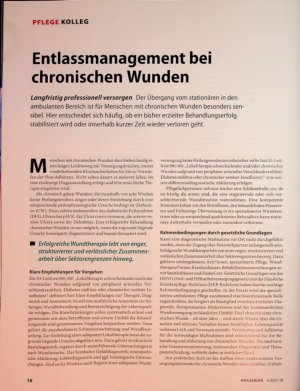 Vorschauseite 1: Entlassmanagement bei chronischen Wunden