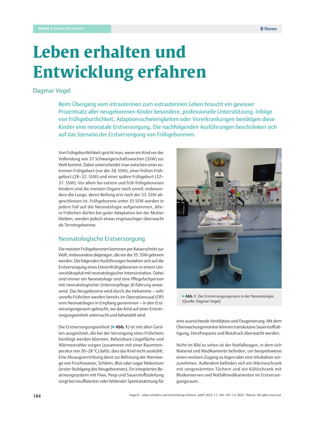 Vorschauseite 1: Leben erhalten und Entwicklung erfahren