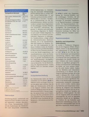 Vorschauseite 4: Einflussfaktoren von Bedürfnissen 8- bis 13-jähriger an Krebs erkrankter Kinder: Ergebnisse einer Querschnittstudie