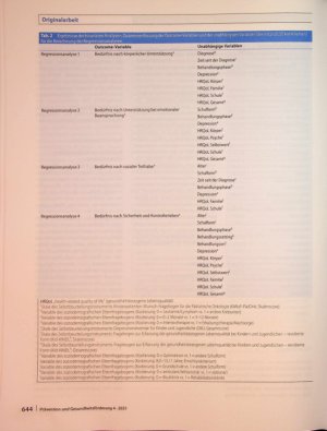 Vorschauseite 5: Einflussfaktoren von Bedürfnissen 8- bis 13-jähriger an Krebs erkrankter Kinder: Ergebnisse einer Querschnittstudie