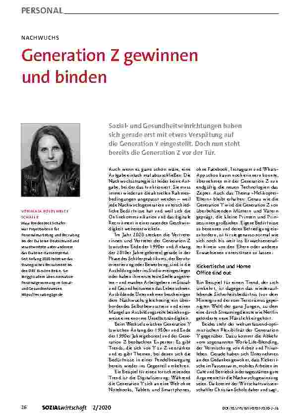 Vorschauseite 1: Generation Z gewinnen und binden