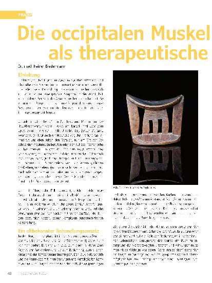 Vorschauseite 1: Die okzipitalen Muskelansätze als therapeutische Herausforderung