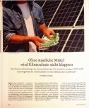 Vorschauseite 1: Ohne staatliche Mittel wird Klimaschutz nicht klappen.