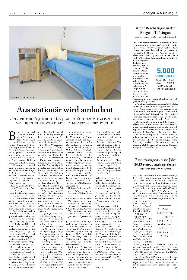 Vorschauseite 1: Aus stationär wird ambulant