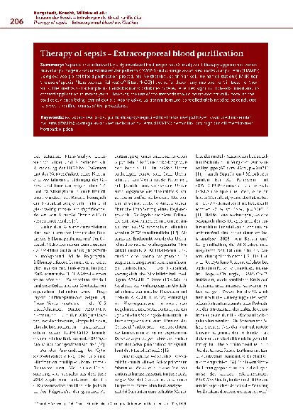 Vorschauseite 2: Therapie der Sepsis – Extrakorporale Blutreinigung