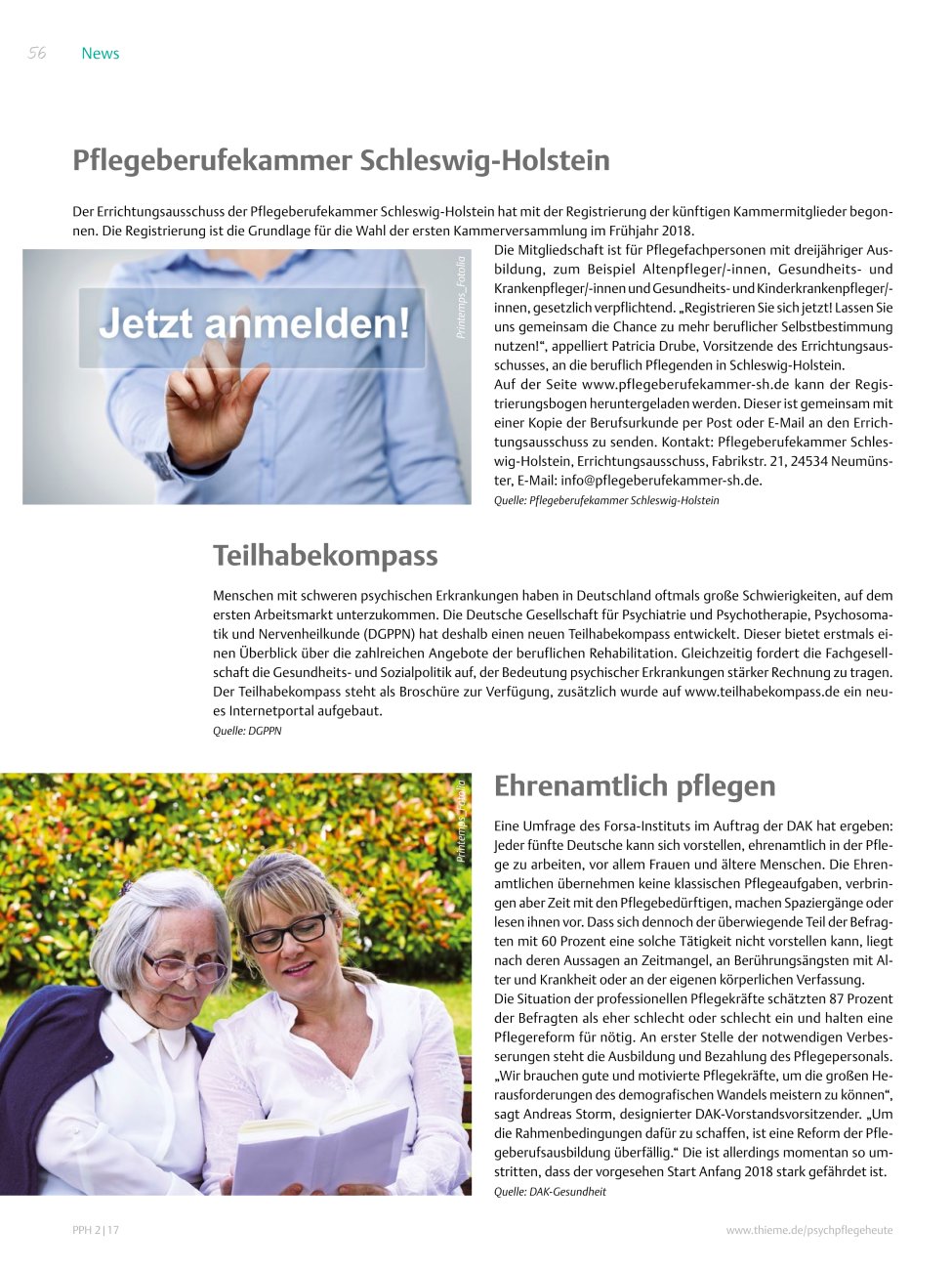 Vorschauseite 1: News